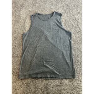 Lululemon Metal Vent Tech Tank Top Men's Size L Gray Silverescent Sleeveless